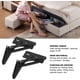 thumbnail image 3 of 2 bisagras de elevación, bisagra de resorte dividida negra, bisagra triangular de hierro, suministro de hardware para sofá cama plegable, 3 of 3