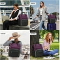 thumbnail image 7 of Lovevook Laptop Bag 15.6",Women Work Computer Bag Teacher Nurse Backpack Purse with USB,Waterproof Travel Backpack College Bookbag(Dark Purple-Black), 7 of 7