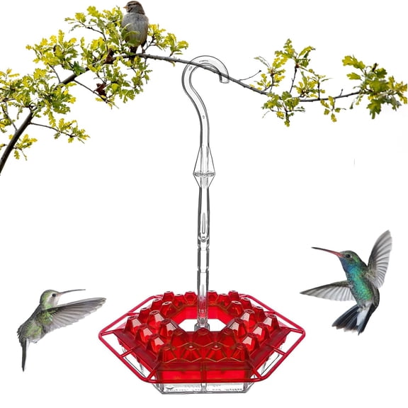 Hummingbird Feeder Outdoor Hanging Easy to Clean Plastic Bird Feeder