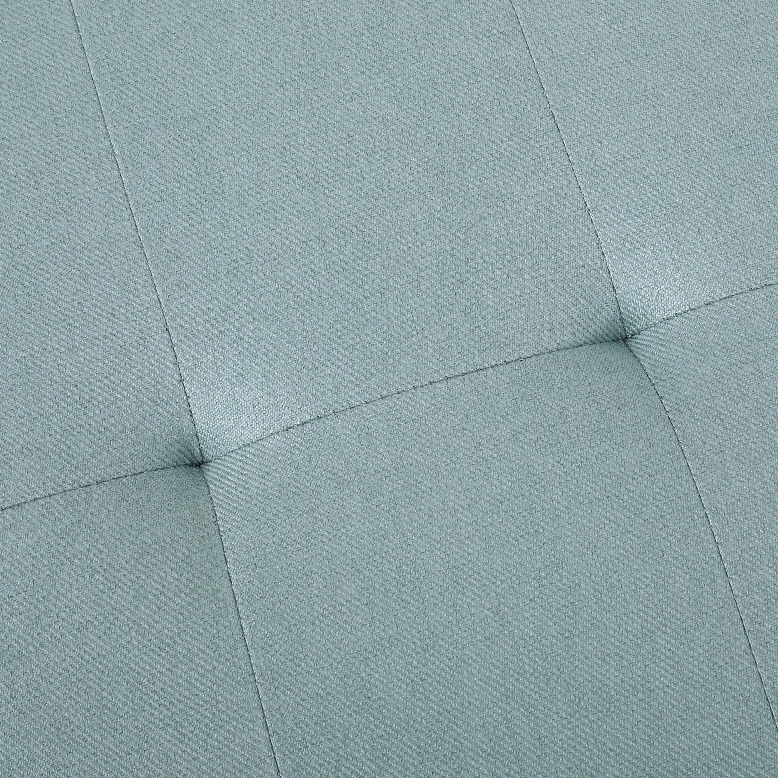 Noble House Hampton Light Blue Fabric Stoarge Ottoman