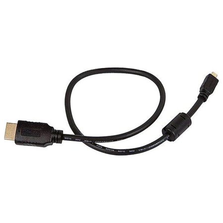UPC: 0844660075554 | Monoprice 1.5  High Speed HDMI Micro Male to HDMI Male 34AWG Ethernet Cable Black 107555