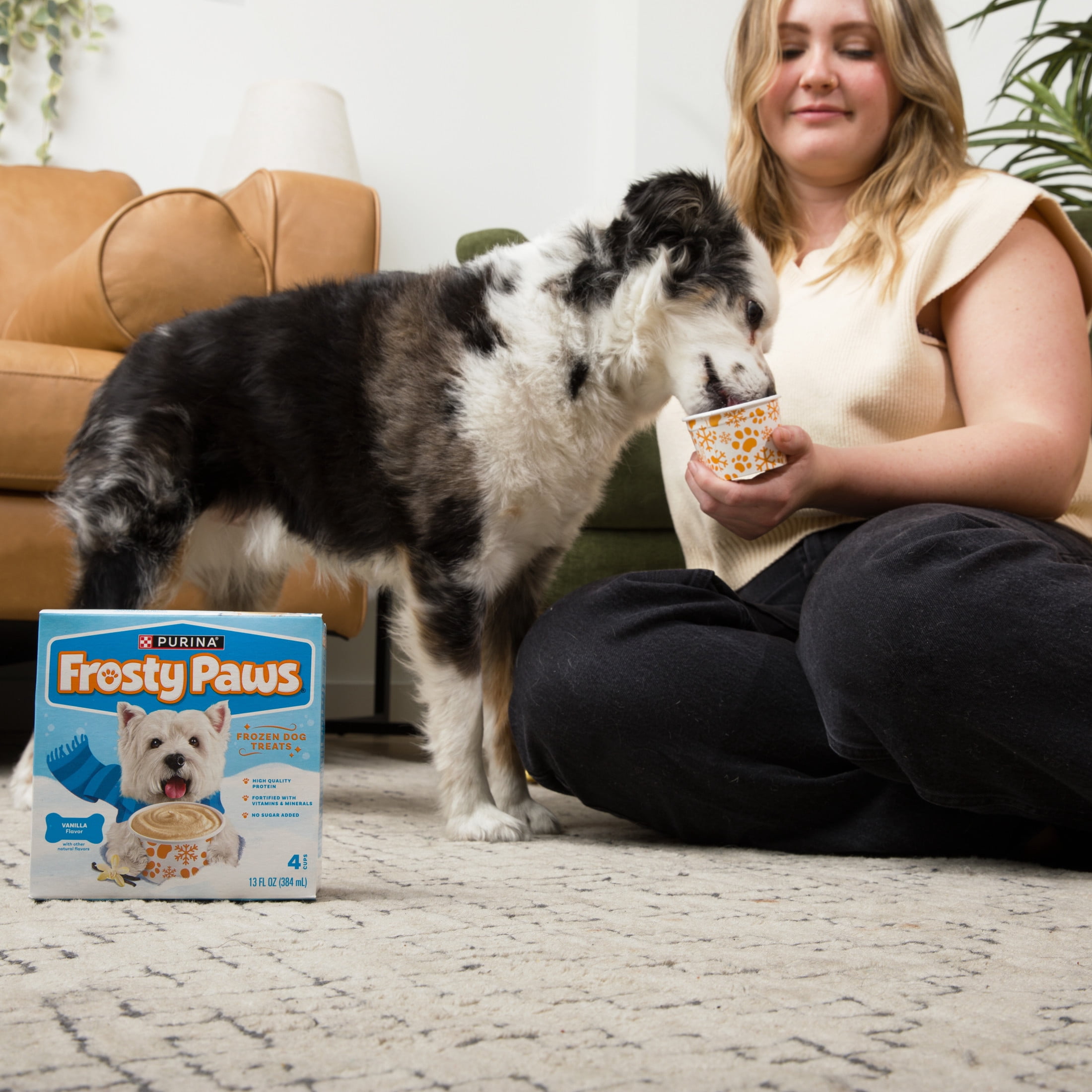 Purina Frosty Paws Vanilla Flavor With Other Natural Flavors Frozen Dog Treats, 4 Count