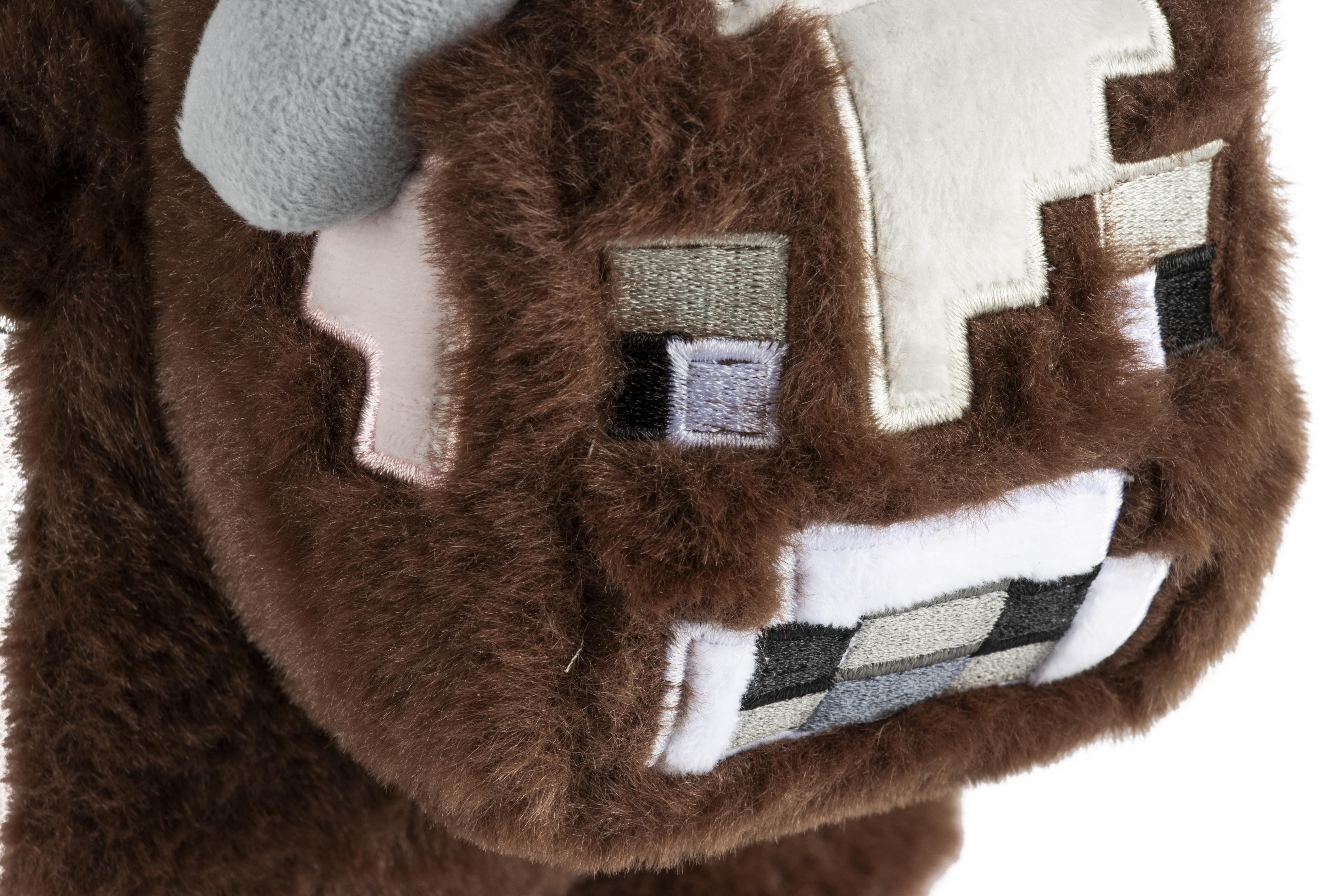 Minecraft Cow Furry Pillow Buddy, Polyester, Brown, Mojang