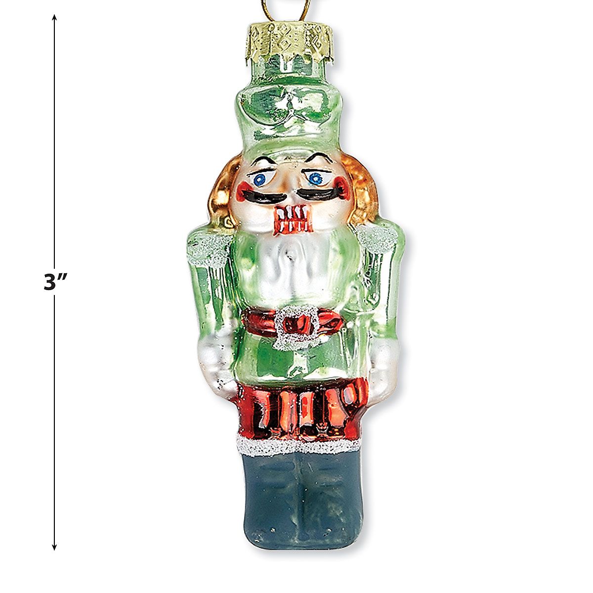 Lillian Vernon Mini Nutcracker Glass Ornaments, Set of 6 photo 3