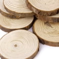 thumbnail image 4 of 20 Unids Rebanadas De Discos Sin Terminar Adornos De Árbol Círculos De Discos Para DIY Artesanía Artesanía -8cm / 20pcs BLESIY Rodajas de madera de pino, 4 of 8