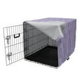 thumbnail image 3 of Abstract Dog Crate Cover, Love Design of Marine Tied Vertically Hanging in Shape of Hearts, Easy to Use Pet Kennel Cover Small Dogs Puppies Kittens, 7 Sizes, Lavender Grey Yellow, by Ambesonne, 3 of 6