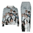 thumbnail image 2 of Stray Kids 2 Piece Outfits Hoodie Sweatsuits Set Sweatpants Long Sleeve Sweatshirt Matching Joggers Tracksuit Sets, 2 of 7