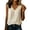 Khaki, variant on Giftesty Women's V-Neck Linen Blend Sleeveless Tank Top, Casual Loose Fit Solid Color Blouse with Decorative Buttons, Summer Lightweight Top