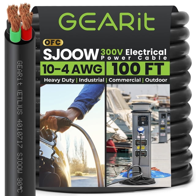 Cable de Alimentación GEARit 10 AWG 4 Conductores 30 m 300V