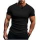 thumbnail image 2 of Ceisia Men's Slim Fit Short Sleeve Henley T-Shirt Ribbed Texture Spring Summer Shirt Gift, 2 of 6