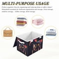 thumbnail image 7 of Silhouette Running Horse Storage Basket Foldable Laundry Basket Shelf Kids Toy Storage Container Organizer with Handles, 7 of 7