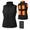 Black-Small, variant on Black Small Women's Heated Vest with 8 Heating Zones