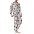 thumbnail image 2 of KLL West Cowgirl Disco Sleepwear Mens Flannel Pajamas,Long Cotton Pj Set, 2 of 7