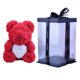 thumbnail image 1 of Artificial Flowers Rose Bear ,rose Teddy Bear, Flower Bear Cub, Forever Rose Everlasting Flower For Window Display, Anniversary Christmas Valentines G, 1 of 5