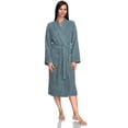 thumbnail image 1 of TowelSelections Womens Robe, Premium Cotton Bathrobe, Spa Terry Cloth Robes for Women Medium/Large Stone Blue, 1 of 6
