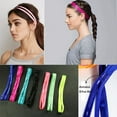 thumbnail image 3 of Lomubue Fashion Women Girl Double Band Anti-Slip Sports Yoga Elastic Headband Hairband, 3 of 10