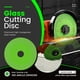 thumbnail image 2 of Disco de corte de vidrio Riwesomey 3 piezas repuesto cerámica cristal pulido verde, 2 of 6