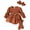 Brown, variant on 3-6M Baby Girl Long Sleeve Romper Lace Tulle Dress + Socks + Headband Newborn Infant Cake Smash Outfits