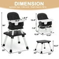thumbnail image 6 of AILEEKISS 8 in 1 Baby High Chair, Toddler Dining Booster Seat for Eating, Black, 6 of 10