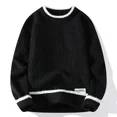 thumbnail image 5 of Suéter de cuello redondo para hombre, suéteres de punto de otoño e invierno para hombre, novedad en ropa de calle, ropa popular coreana, prendas de punto, 5 of 5