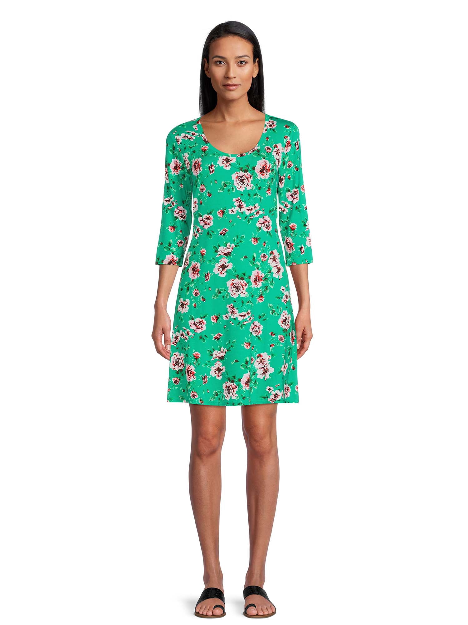 The Pioneer Woman 3/4 Sleeve Knit Dress, Women's
