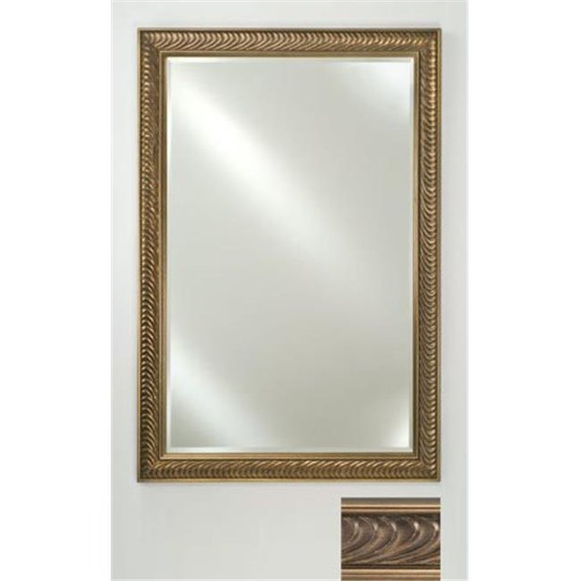 16 in.x 22 in.Signature Beveled Mirror - Versailles Pewter