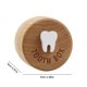 thumbnail image 3 of Colección de dientes caídos de madera Contenedor de dientes de bebé de estilo moderno con tallado en 3D, 3 of 7