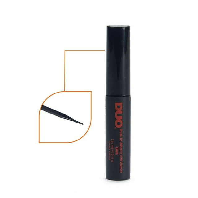 Pegamento para pestañas Brush con vitaminas A, C y E, transparente, 0.18 oz, 1 paquete Ormromra JQWJ593-3
