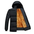 thumbnail image 3 of guisaled Mens Winter Coats Water Resistant Windproof Puffer Jacket Full Zipper Hooded Lightweight Warm Insulated Quilted Jackets, 3 of 7