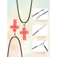thumbnail image 3 of Colgante de Piedra Cruz de Cuarzo Hicarer Charm 2.5x2x0.5 cm, 3 of 6