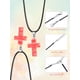 thumbnail image 3 of Colgante de Piedra Cruz de Cuarzo Hicarer Charm 2.5x2x0.5 cm, 3 of 6