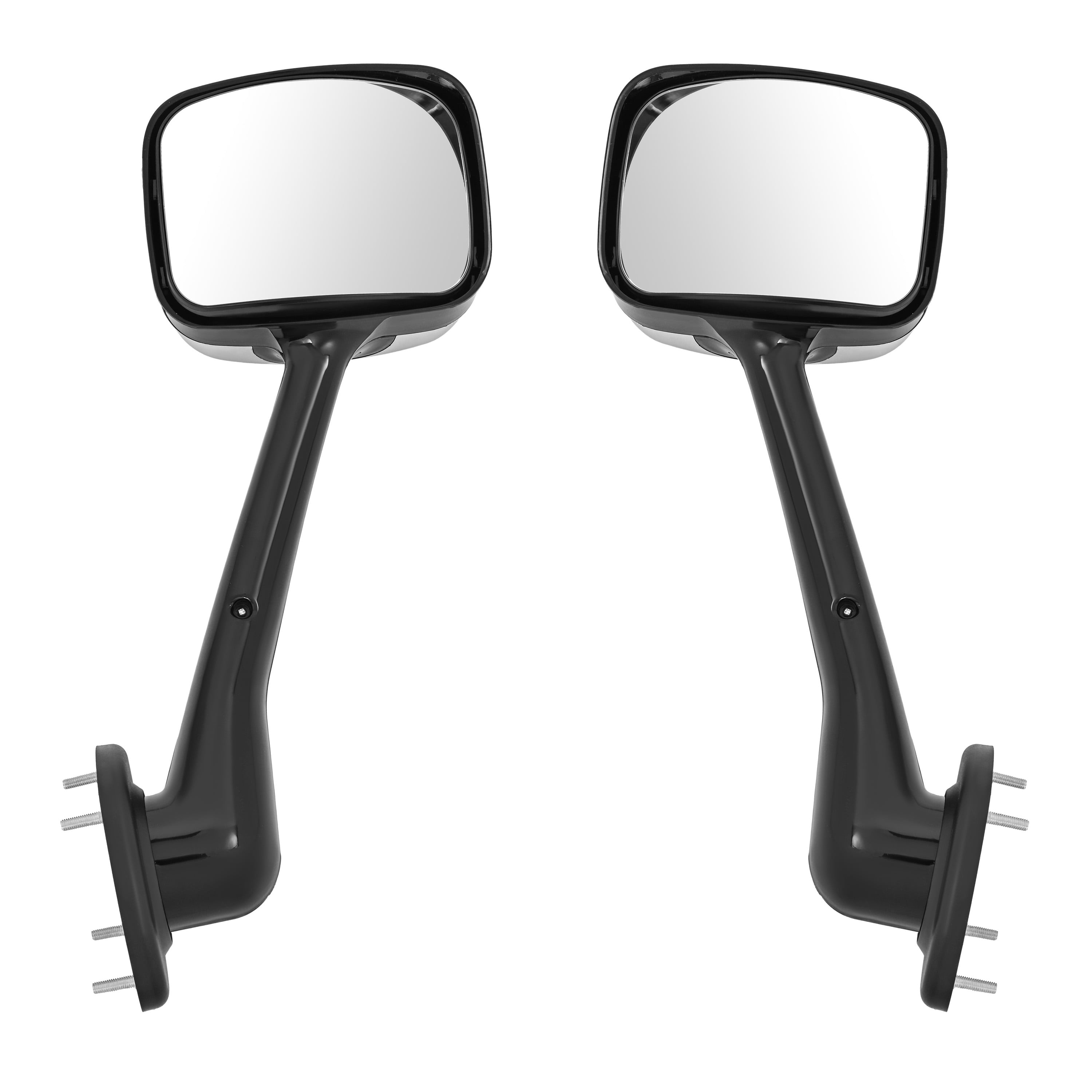 KOJEM Pair Hood Mirror Compatible with 2008-2017 Freightliner Cascadia Pair Hood Mirrors Cap Cover Trucks Pickup Manual Hood Mirror Driver Left and Passenger Side Pair