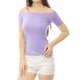 thumbnail image 4 of Disfraz De Día de San Patricio Para Mujer Allegra K Top Corto Lavanda XS, 4 of 6