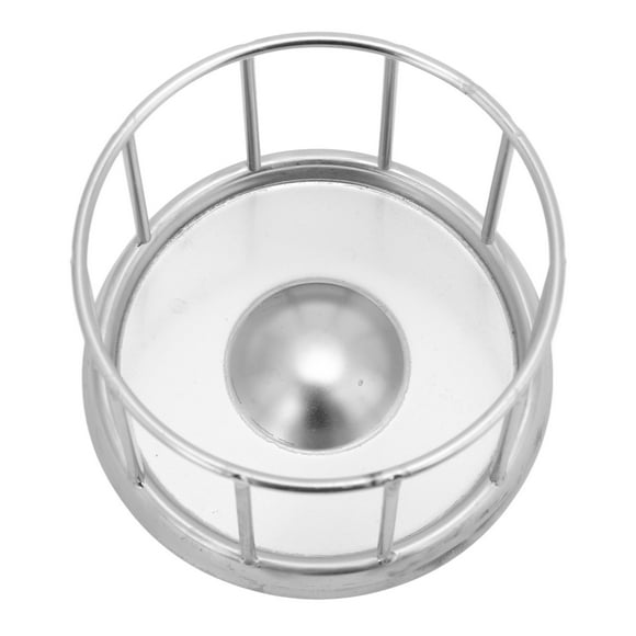 Reptile Stainless Steel Food Dish, Easy To Clean Evenly Scatter Safe Round Railing Shape Tortoise Feeding Basin  For Home For Pet Store For Lizard S,M
