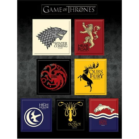 Game Of Thrones House Crest Magnet Set Walmart Com