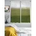 thumbnail image 3 of Sage Green Ombre Sheer Curtains 63 Inch Length 2 Panels for Living Room, Modern Abstract Art Texture Voile Kitchen Curtain Set, Luxury Privacy Drapes Window Treatment for Bedroom, 3 of 7