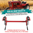 Solid Live Rear Axle PARTSIVIA Heavy Duty Rear Axle Bracket for Wheel Horse Tractor Snow ...