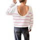 thumbnail image 3 of Suéter Corto de Cuello Redondo para Mujer, Larga, Tejido Grueso, Estilo Jersey, Ideal para Otoño Rosa y M, 3 of 7