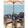 thumbnail image 3 of Outdoor Tablecloth with Umbrella Hole for Patio/Picnic/Party/Camping, Cute Blue Space Waterproof Table Cloth Square Cover Washable, Star Cartoon Spaceship Planet (60"x 60"), 3 of 8