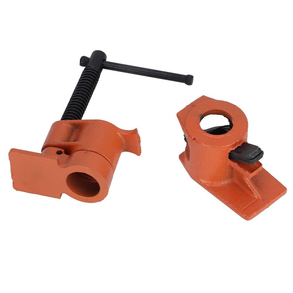 1/2 inch Pipe Clamp Jaws Vise Clamp Adjusted for Home Woodworking Tools 