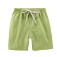 thumbnail image 5 of MKOSPLRT 2 Pack Summer Shorts for Girl High Elastic Waist Workout Shorts Solid Baggy Linen Shorts Casual Wide Leg Shorts with Pocket, 5 of 9