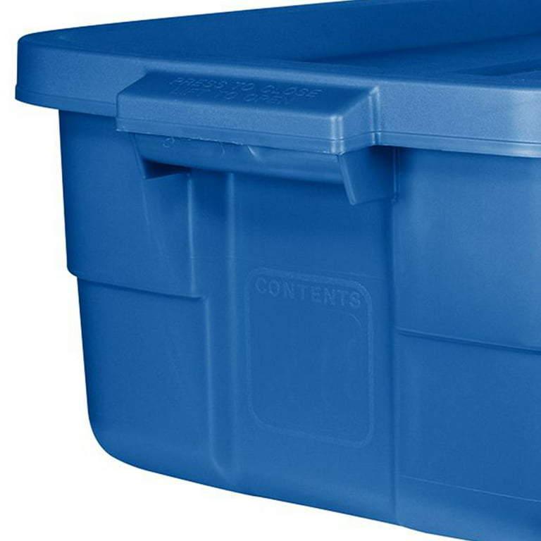 Rubbermaid Roughneck Tote 18 Gallon Storage Container, Heritage Blue (6  Pack), 1 Piece - QFC
