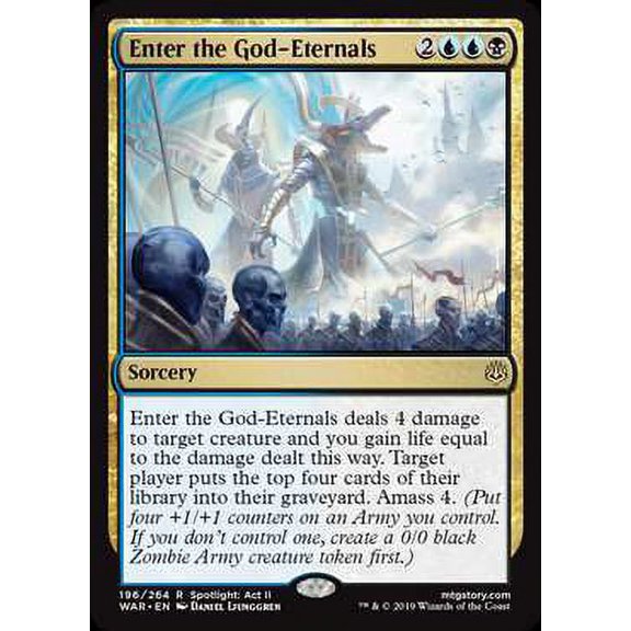 MtG War of the Spark Rare Enter the God-Eternals #196