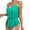 12Mint Green, variant on Hicidod One Piece Swimsuit Womens Tummy Control High Waisted Solid Modest Bathing Suit Full Coverage Trendy Bikini Swimwear