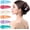 Pastel Multicolor, variant on 6 count Small Flat Flip Hair Claw Clips for Women  Duckbill Thick Hair Styling Barrette  Side Slide Jaw Plastic No Slip, Small Transparent Multicolor