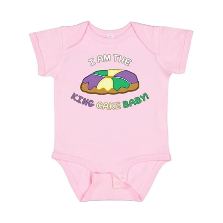 

Inktastic I Am the King Cake Baby Gift Baby Boy or Baby Girl Bodysuit