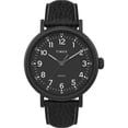 thumbnail image 1 of Timex TW2T91000 Men's Standard Black Dial Leather Strap Watch, 1 of 3