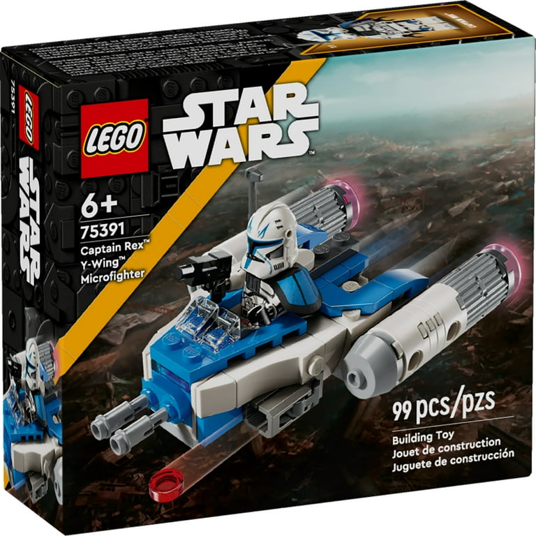 LEGO Star Wars The Clone Wars Captain Rex Y Wing Microfighter Building Set Collectible Star Wars Y Wing Toy for Kids with Captain Rex Minifigure