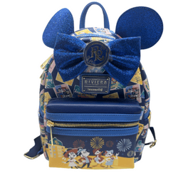 Disney Minnie Mouse Sequin Loungefly Mini Backpack Rose Gold