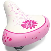 AVASTA Kids Bicycle Saddle for Girls & Boys, White